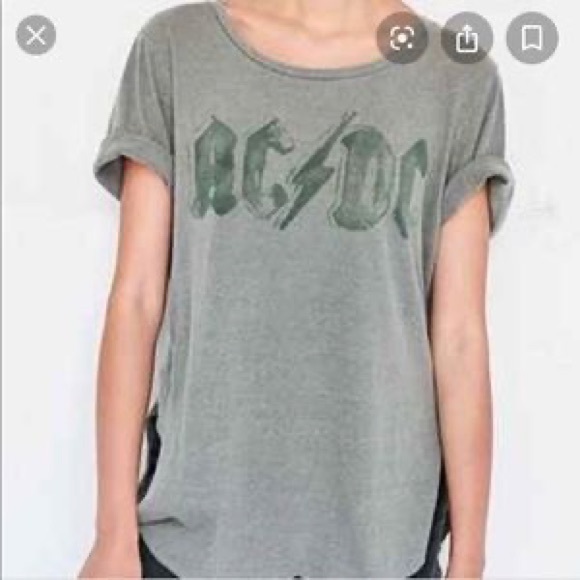 Urban Outfitters | Tops | Junk Food Green Acdc Green Band Tshirt | Poshmark